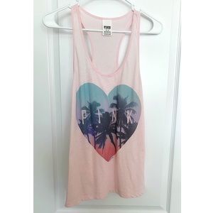 VS PINK Pink Heart Tank